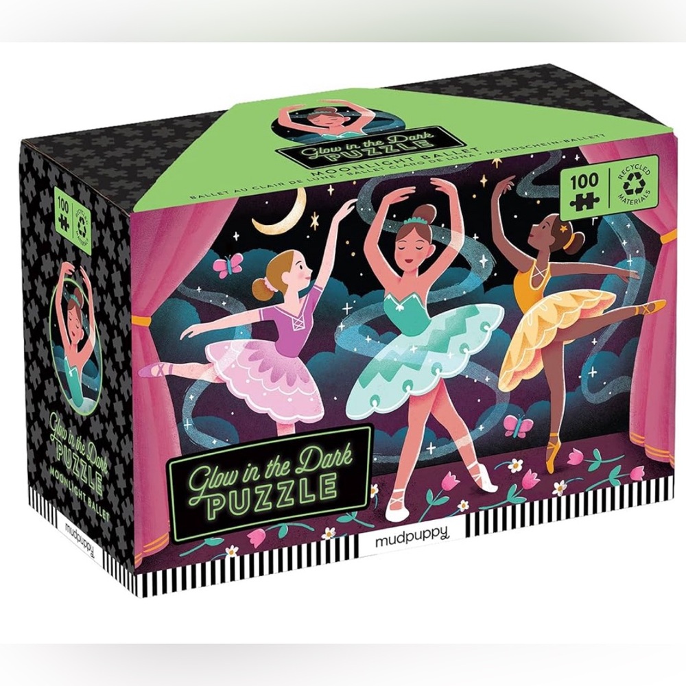 Mudpuppy glow in the dark ballerina puzzle
